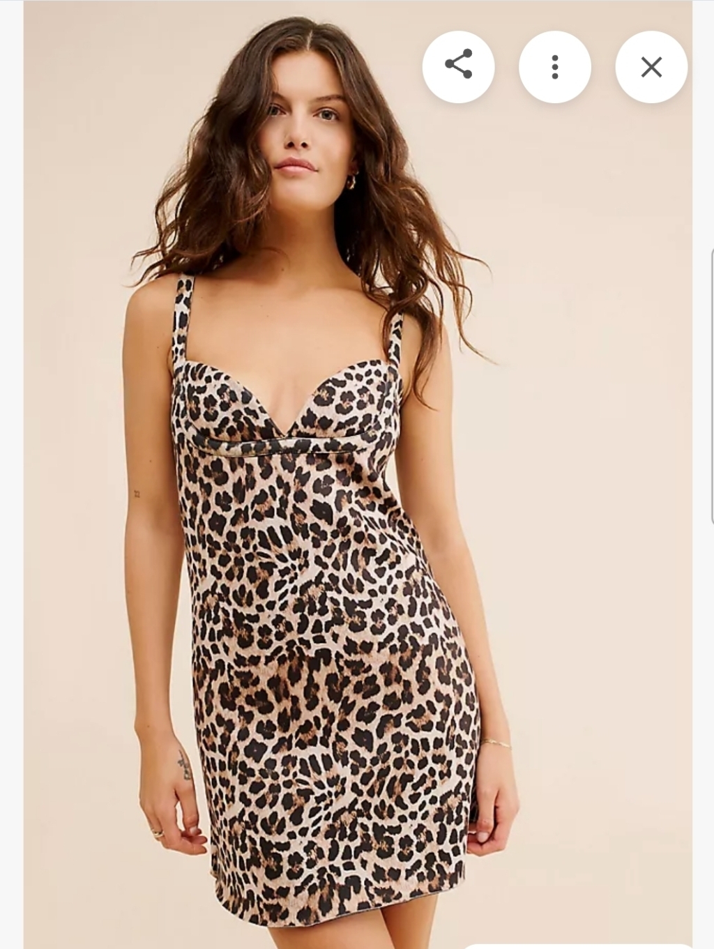 Leopard Print Satin Sheath Bodycon Dress Indie Sleaze Party Anthro Designer